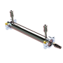 1812 Element Housing, Dursan Coated 316SS with Hastelloy Fittings, 1/2