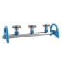 MultiVac 300-MB, 3-Branch Stainless Steel Manifold w/ Rocker SF funnel adaptor