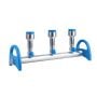 MultiVac 310-MS, 3 Places Aluminum Manifold with No. 8 stopper x 3