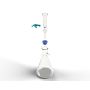 VF5, Glass Filtration Set, includes 15mL/25mm Glass Filter Holder, No. 5 Stopper, 125ml Receiver Flask