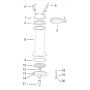 Guide pins, KST 47 (47mm), Filter Holder with Reservoir