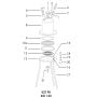 Inlet Cap, KST 90 (90mm), Filter Holder with Reservoir