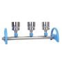 MultiVac 301-MB, 3-Branch Stainless Steel Manifold w/ Rocker SF funnel adaptor & 100 mL Rocker SF funnel (x3)