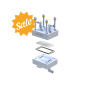CF042 Cell Assembly, Forward Osmosis, 316 SS (CF042SS-FO)