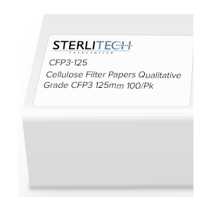 Thomas CFP3-125 Cellulose Qualitative Filter Paper, 6 Micron, Slow Flow