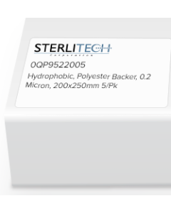 PTFE Filters, Aspire Laminated, Hydrophobic, Polyester Backer, 0.2 Micron, 200 x 250mm, 5/Pk