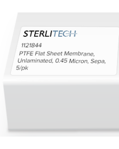 PTFE Flat Sheet Membrane, Unlaminated, 0.45 Micron, Sepa, 5/pk