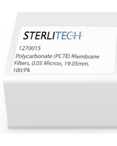 Polycarbonate (PCTE) Membrane Filters, 0.05 Micron, 19.05mm, 100/Pk