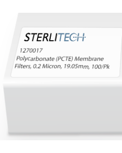 Polycarbonate (PCTE) Membrane Filters, 0.2 Micron, 19.05mm, 100/Pk
