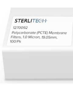 Polycarbonate (PCTE) Membrane Filters, 1.0 Micron, 19.05mm, 100/Pk
