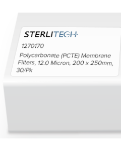 Polycarbonate (PCTE) Membrane Filters, 12.0 Micron, 200 x 250mm, 30/Pk