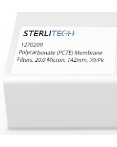 Polycarbonate (PCTE) Membrane Filters, 20.0 Micron, 142mm, 20/Pk