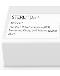 Polyethersulfone (PES) Membrane Filters, 0.45 Micron, 102mm, 25/Pk