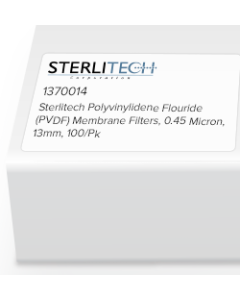 Polyvinylidene Flouride (PVDF) Membrane Filters, 0.45 Micron, 13mm, 100/Pk