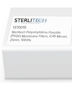 Polyvinylidene Flouride (PVDF) Membrane Filters, 0.45 Micron, 25mm, 100/Pk