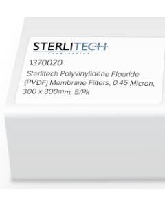 Polyvinylidene Flouride (PVDF) Membrane Filters, 0.45 Micron, 300 x 300mm, 5/Pk