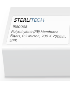 Polyethylene (PE) Membrane Filters, 0.2 Micron, 200 X 200mm, 5/PK