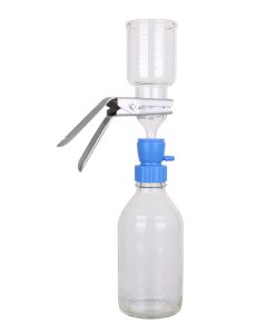 VF12 Glass Filtration Set, includes 300mL/47mm Glass Filter Holder, No. 8 Stopper, 1000mL Receiver Flask and GL45 Adaptor