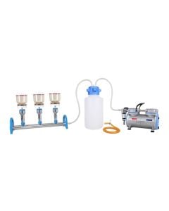 MultiVac 310-MS-T, 3-Branch Aluminum Manifold Vacuum Filtration System, AC 110V/60Hz