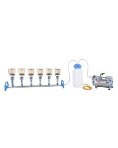 MultiVac 610-MS-T, 6-Branch Aluminum Manifold Vacuum Filtration System, AC 110V/60Hz