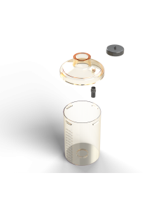 PC Waste Bottle with cover, 1200ml