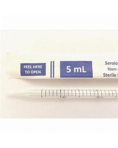 SCILOGEX Serological Pipettes, 5ml Individually wrapped, Sterile 50/bag, 200/case
