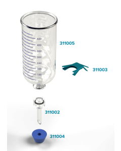 13mm Glass Microanalysis Holder, 500 ml, KG 13 B (For use with 25mm membranes)