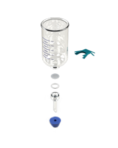 25mm Glass Microanalysis Holder, 300 ml, KGS 25 B