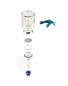 47mm Glass Microanalysis Holder, Stainless Steel Support, 300 ml (USI)