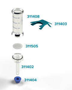 47mm Glass Microanalysis Holder, 100 ml, KGT 47