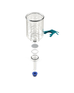 47mm Glass Microanalysis Holder, 1000 ml, KGS 47