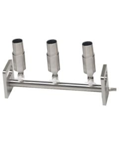 Stainless Steel Vacuum Manifold, 3-Position, Exterior Taper Cup, 3-Way Valve, KM3N XT/3