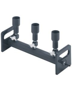 PVC Vacuum Manifold, 3-Position, Standard Cup, 2-Way Valve, KMP3