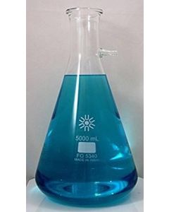 5L Side Arm Flask, Fits #13 stopper, with 5/8" Tubulation