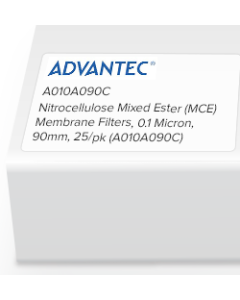 Nitrocellulose Mixed Ester (MCE) Membrane Filters, 0.1 Micron, 90mm, 25/pk