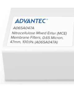 Nitrocellulose Mixed Ester (MCE) Membrane Filters, 0.65 Micron, 47mm, 100/Pk