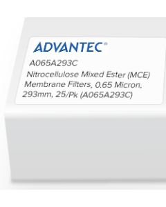 Nitrocellulose Mixed Ester (MCE) Membrane Filters, 0.65 Micron, 293mm, 25/Pk
