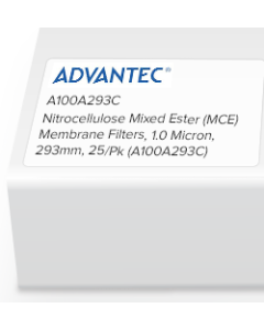 Nitrocellulose Mixed Ester (MCE) Membrane Filters, 1.0 Micron, 293mm, 25/Pk