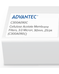 Cellulose Acetate Membrane Filters, 3.0 Micron, 90mm, 25/pk