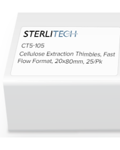 Cellulose Extraction Thimbles, Fast Flow Format, 20x80mm, 25/Pk