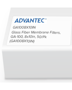 Glass Fiber Membrane Filters, GA-100, 8x10in, 50/Pk