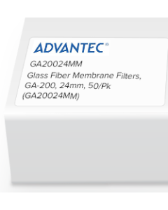Glass Fiber Membrane Filters, GA-200, 24mm, 50/Pk