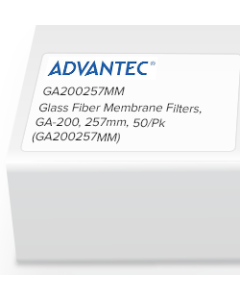 Glass Fiber Membrane Filters, GA-200, 257mm, 50/Pk