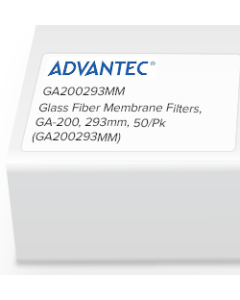 Glass Fiber Membrane Filters, GA-200, 293mm, 50/Pk