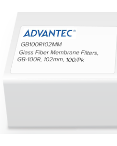 Glass Fiber Membrane Filters, GB-100R, 102mm, 100/Pk