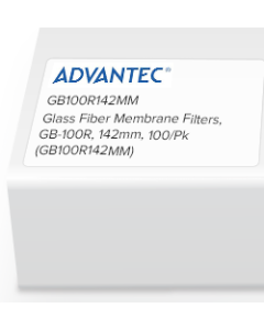 Glass Fiber Membrane Filters, GB-100R, 142mm, 100/Pk