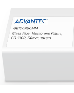 Glass Fiber Membrane Filters, GB-100R, 50mm, 100/Pk