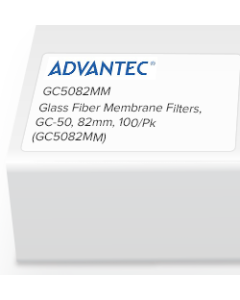 Glass Fiber Membrane Filters, GC-50, 82mm, 100/Pk
