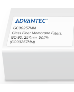 Glass Fiber Membrane Filters, GC-90, 257mm, 50/Pk
