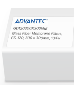 Glass Fiber Membrane Filters, GD-120, 300 x 300mm, 10/Pk